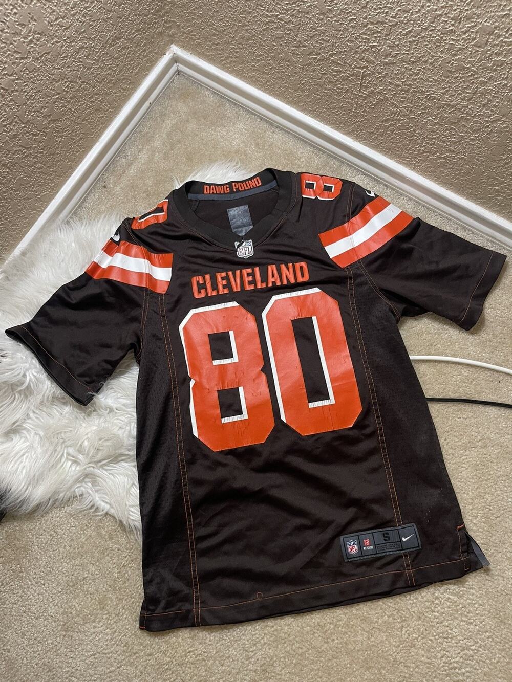 Cleveland Browns Nike NFL Jersey Mens Small Landry #80 On Field